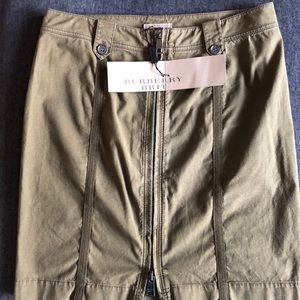 NWT Burberry Brit Skirt - Khaki Green